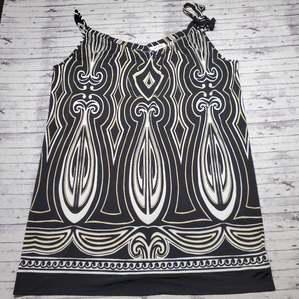 WHBM Tank Medium Shoulder Tie Dressy M